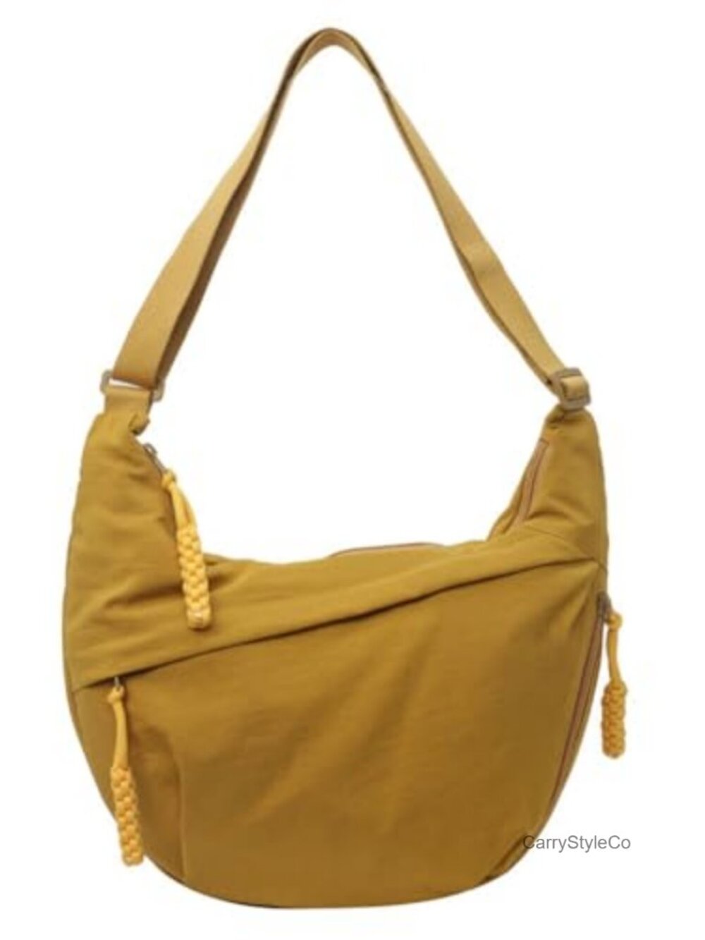 Hobo Bag Crescent Shoulder Bag Retro Nylon Canvas Crossbody Slouchy Dumpling